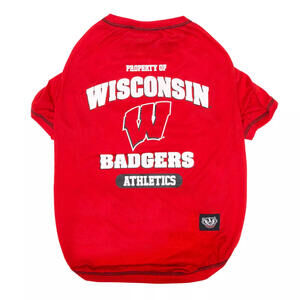 Wisconsin Badgers Medium Pet T-Shirt